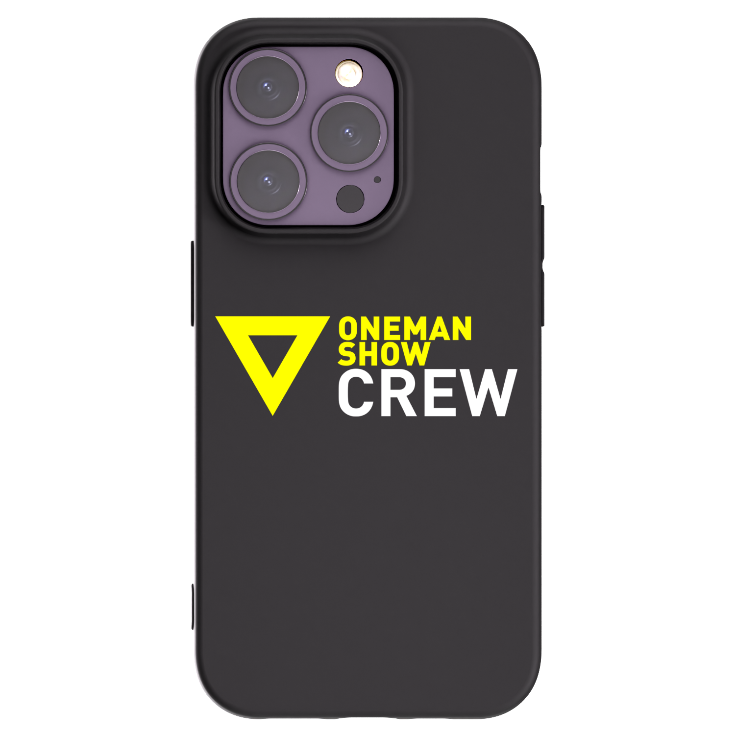 Picasee silikonový černý obal pro Apple iPhone 14 Pro - ONEMANSHOW CREW