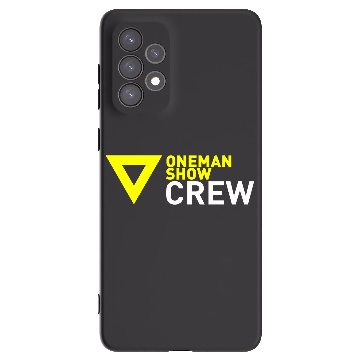 Picasee silikonový černý obal pro Samsung Galaxy A73 5G - ONEMANSHOW CREW