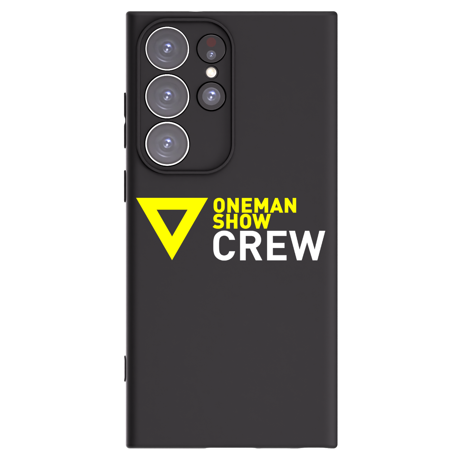 Picasee silikonový černý obal pro Samsung Galaxy S23 Ultra 5G - ONEMANSHOW CREW