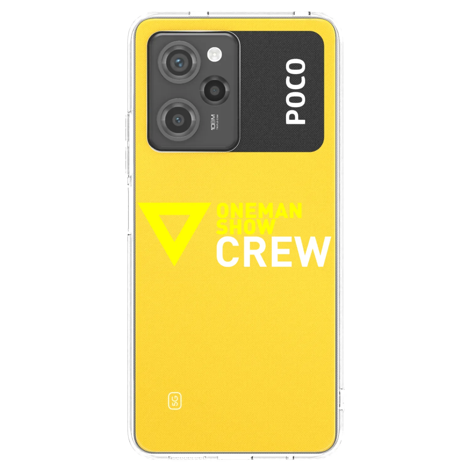 Picasee silikonový černý obal pro Xiaomi Poco X5 Pro - ONEMANSHOW CREW