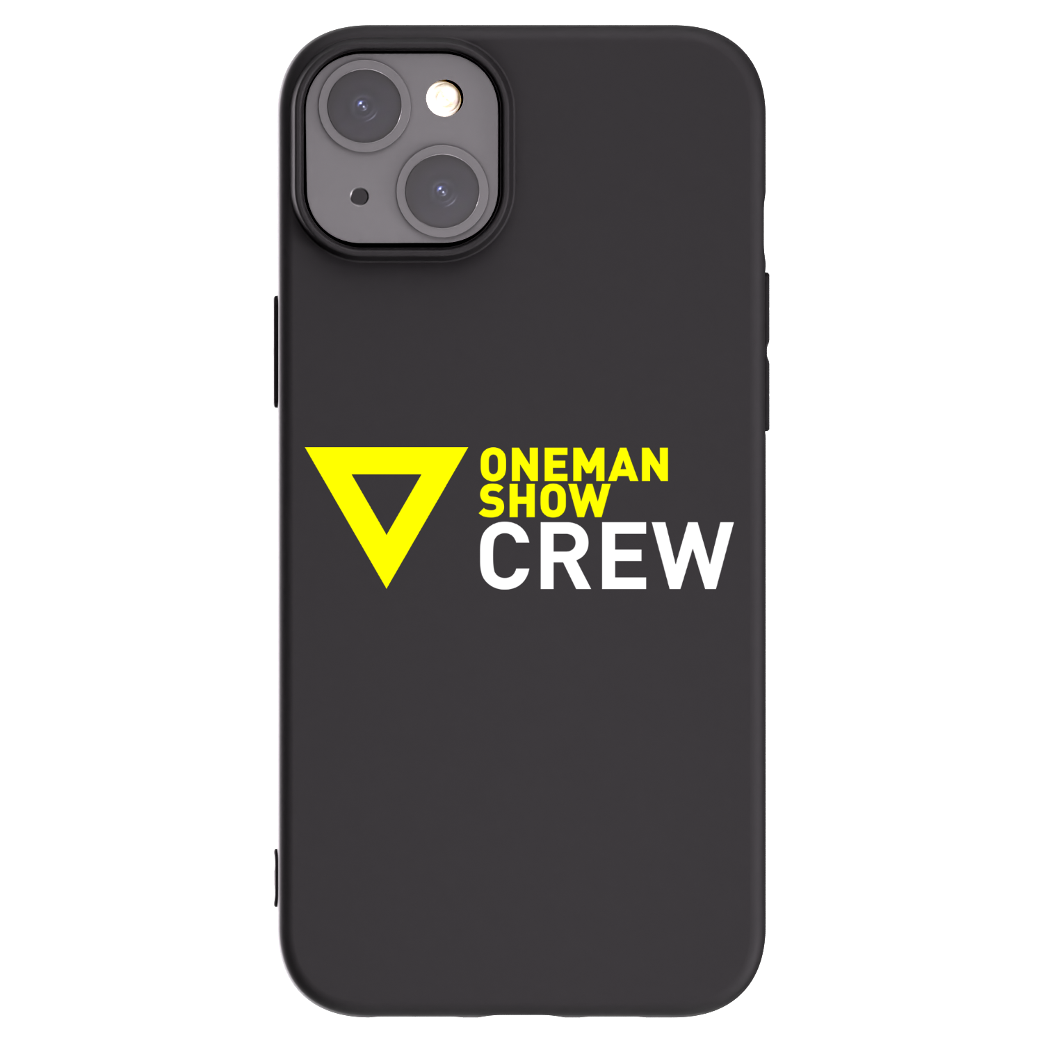 Picasee silikonový černý obal pro Apple iPhone 15 Plus - ONEMANSHOW CREW