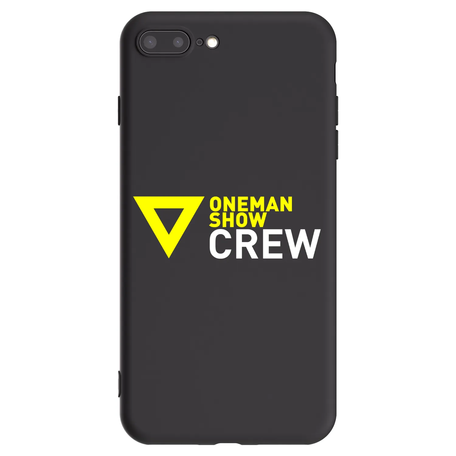 Picasee silikonový černý obal pro Apple iPhone 8 Plus - ONEMANSHOW CREW
