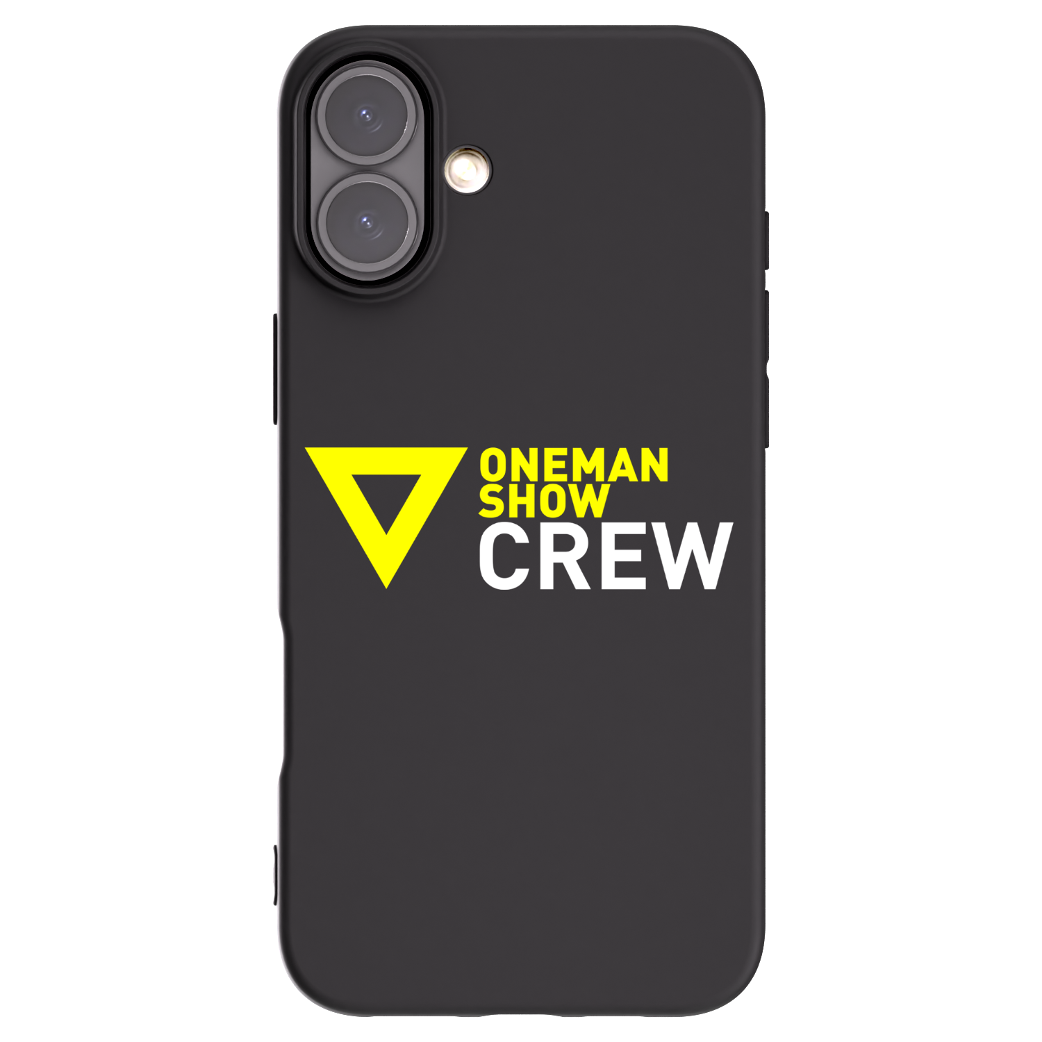 Picasee silikonový černý obal pro Apple iPhone 16 Plus - ONEMANSHOW CREW