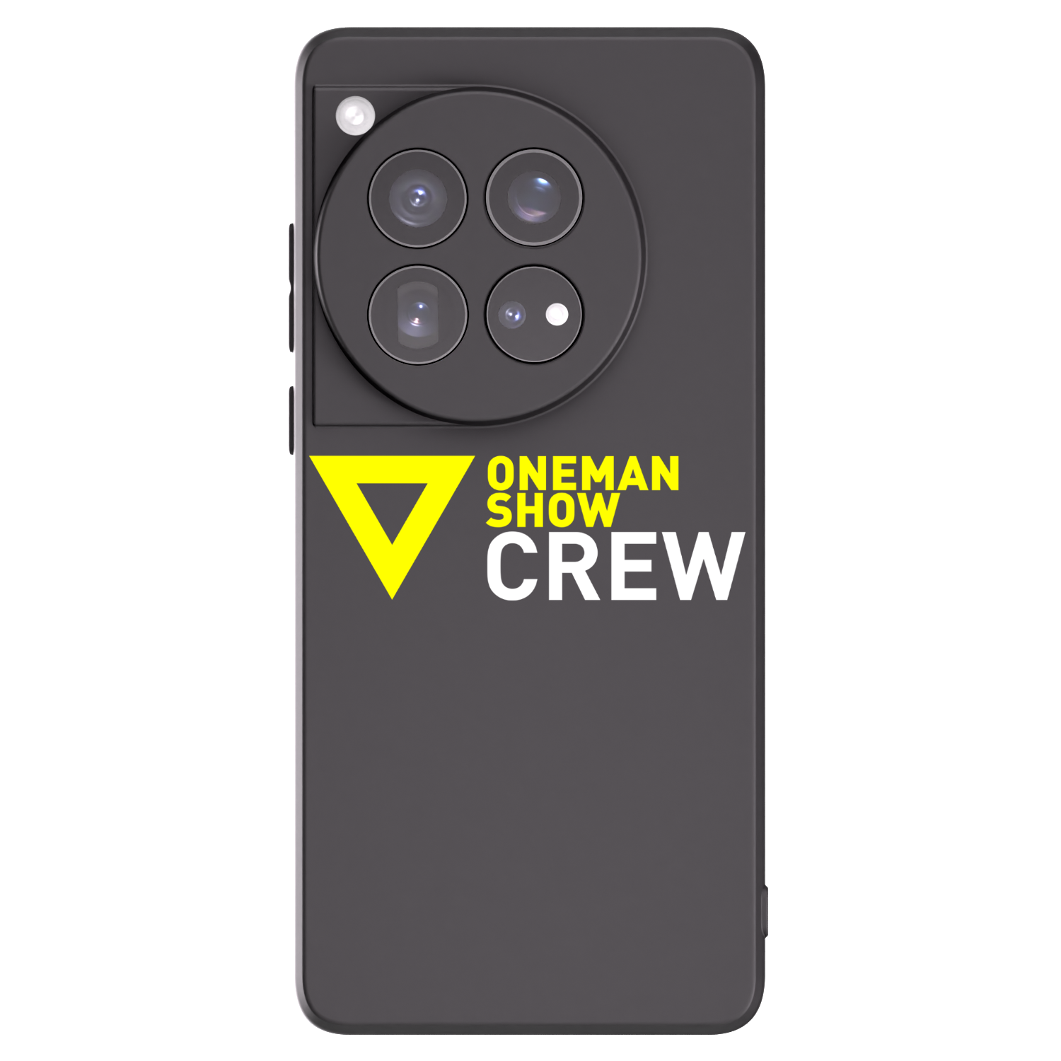 Picasee silikonový černý obal pro OnePlus 12 5G - ONEMANSHOW CREW