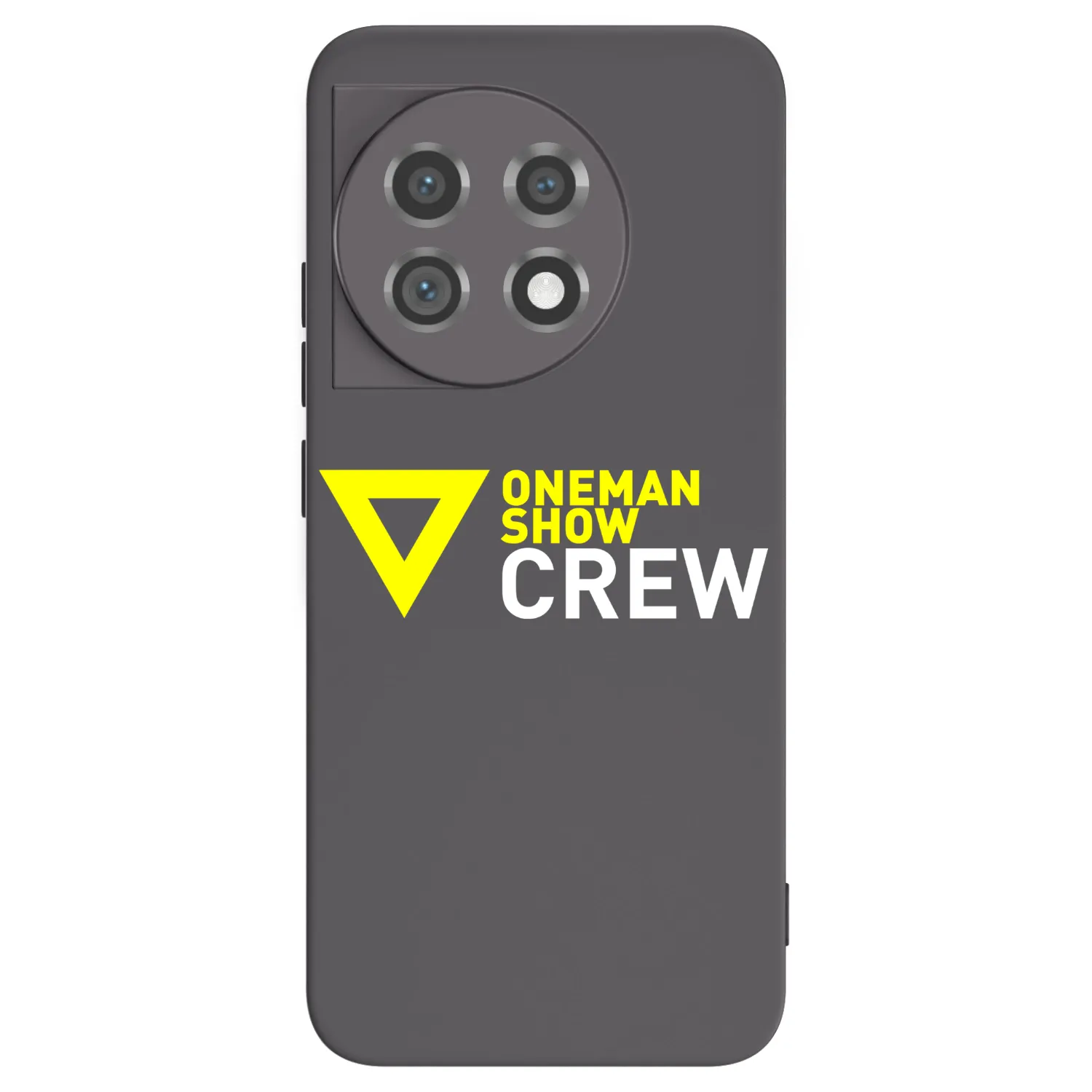 Picasee silikonový černý obal pro OnePlus 11 5G - ONEMANSHOW CREW