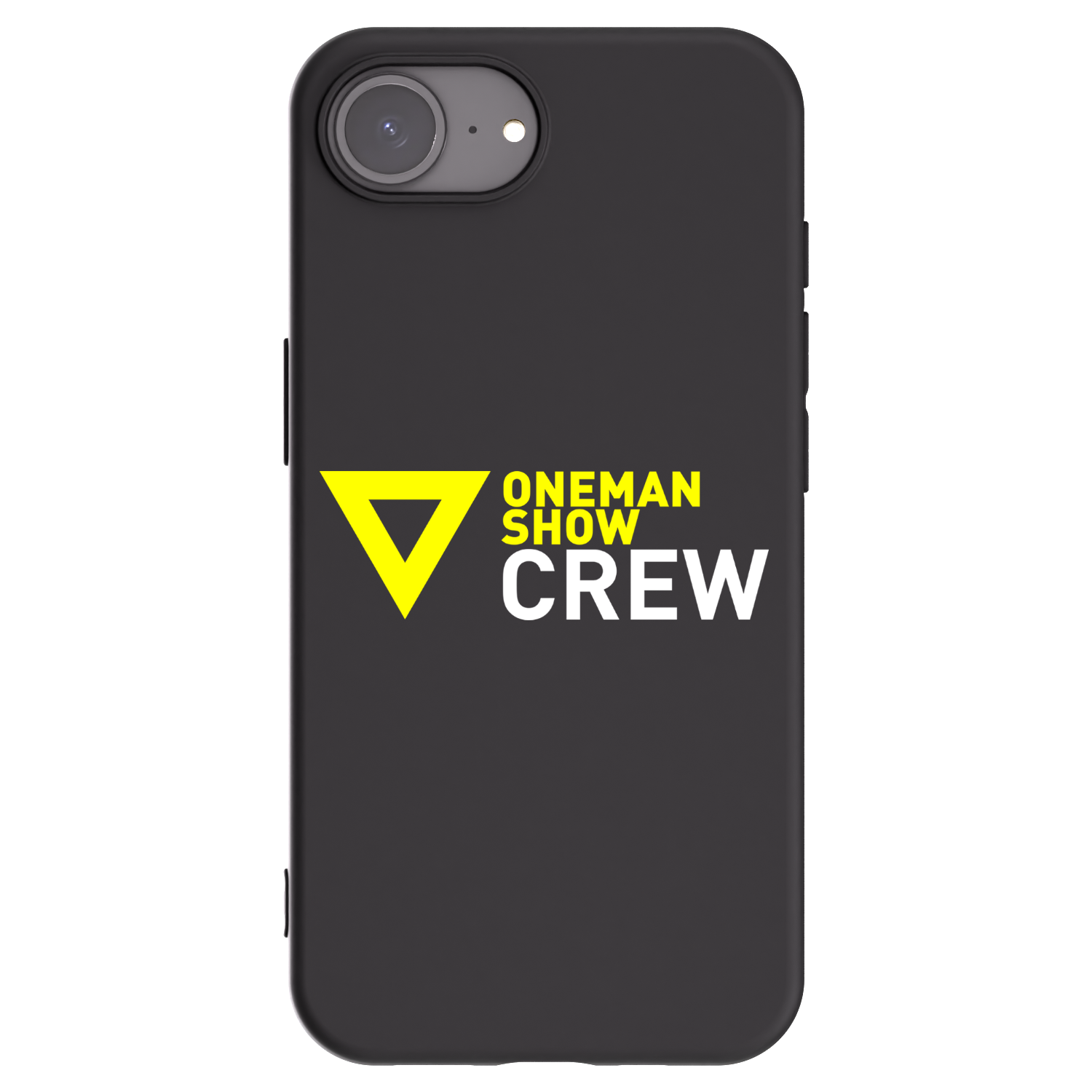 Picasee silikonový černý obal pro Apple iPhone 16e - ONEMANSHOW CREW