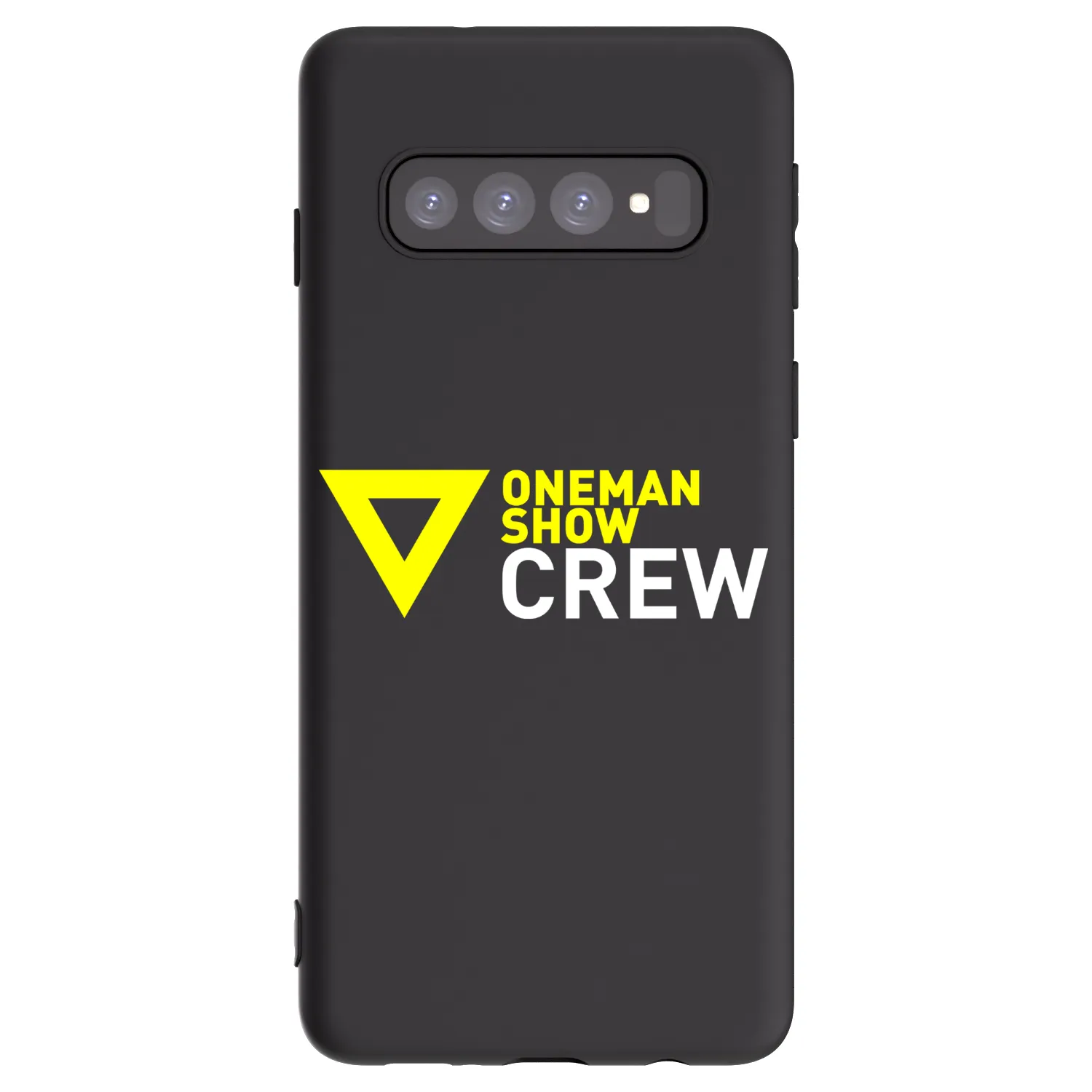 Picasee silikonový černý obal pro Samsung Galaxy S10 G973 - ONEMANSHOW CREW