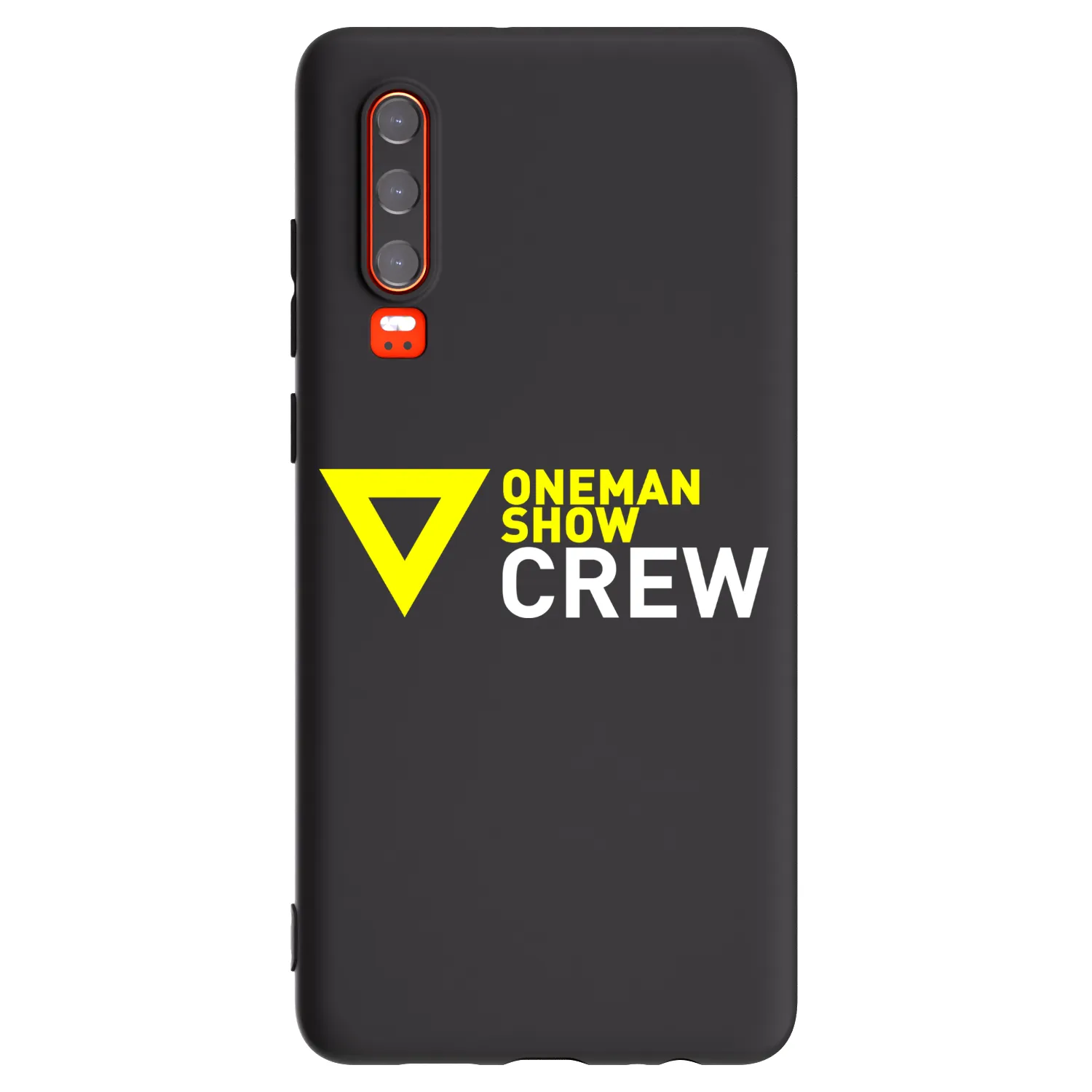 Picasee silikonový černý obal pro Huawei P30 - ONEMANSHOW CREW