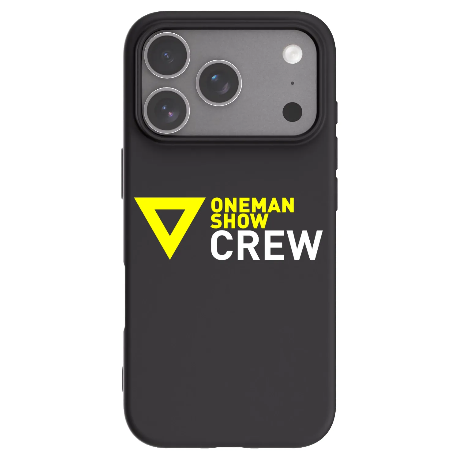 Picasee silikonový černý obal pro Apple iPhone 18 Pro - ONEMANSHOW CREW