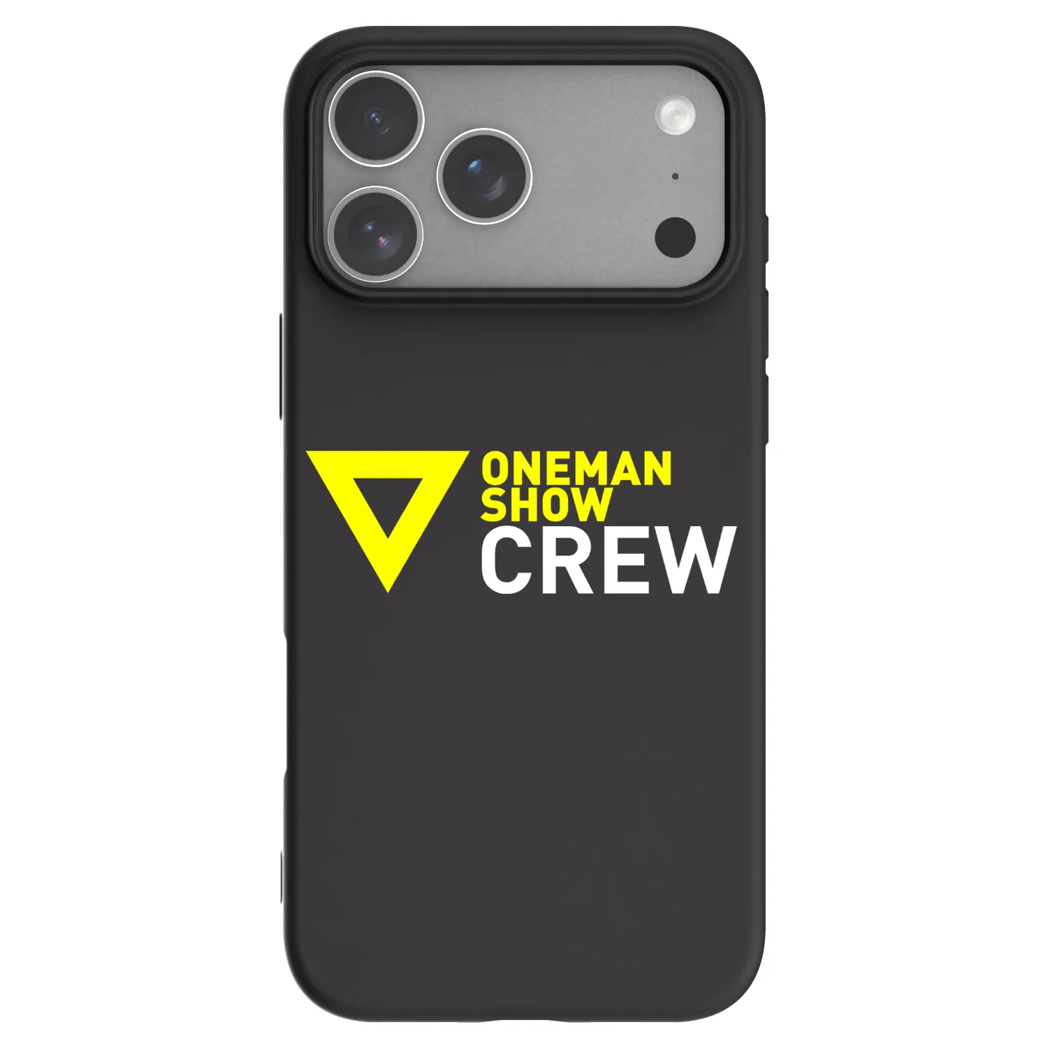 Picasee silikonový černý obal pro Apple iPhone 18 Pro Max - ONEMANSHOW CREW