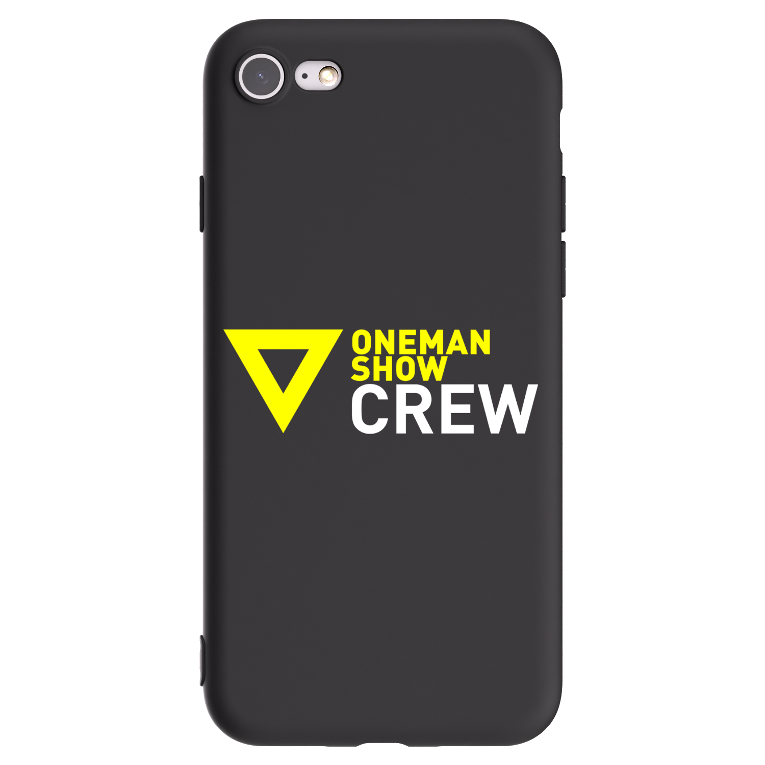 Picasee silikonový černý obal pro Apple iPhone SE 2020 - ONEMANSHOW CREW