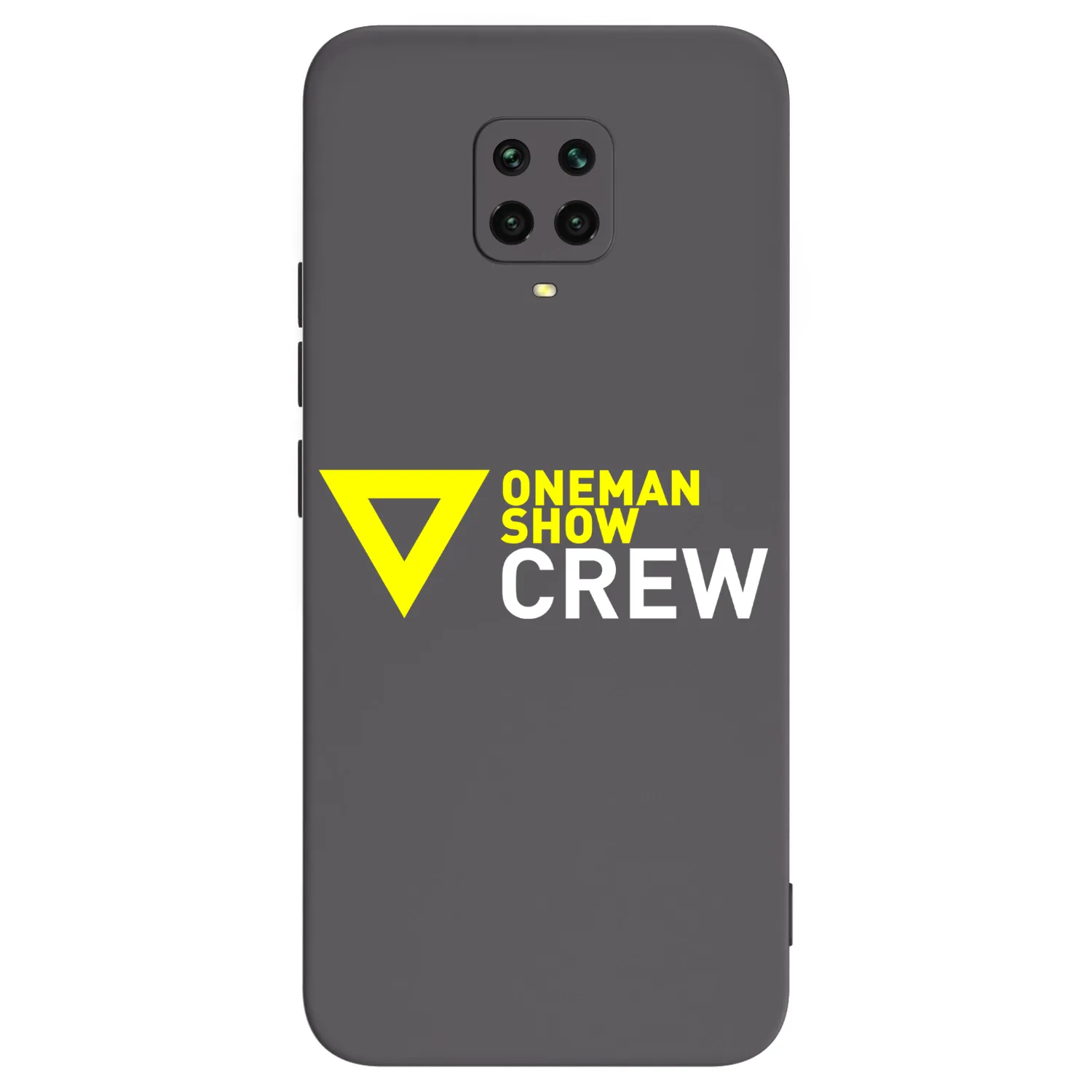 Picasee silikonový černý obal pro Xiaomi Redmi Note 9 Pro - ONEMANSHOW CREW