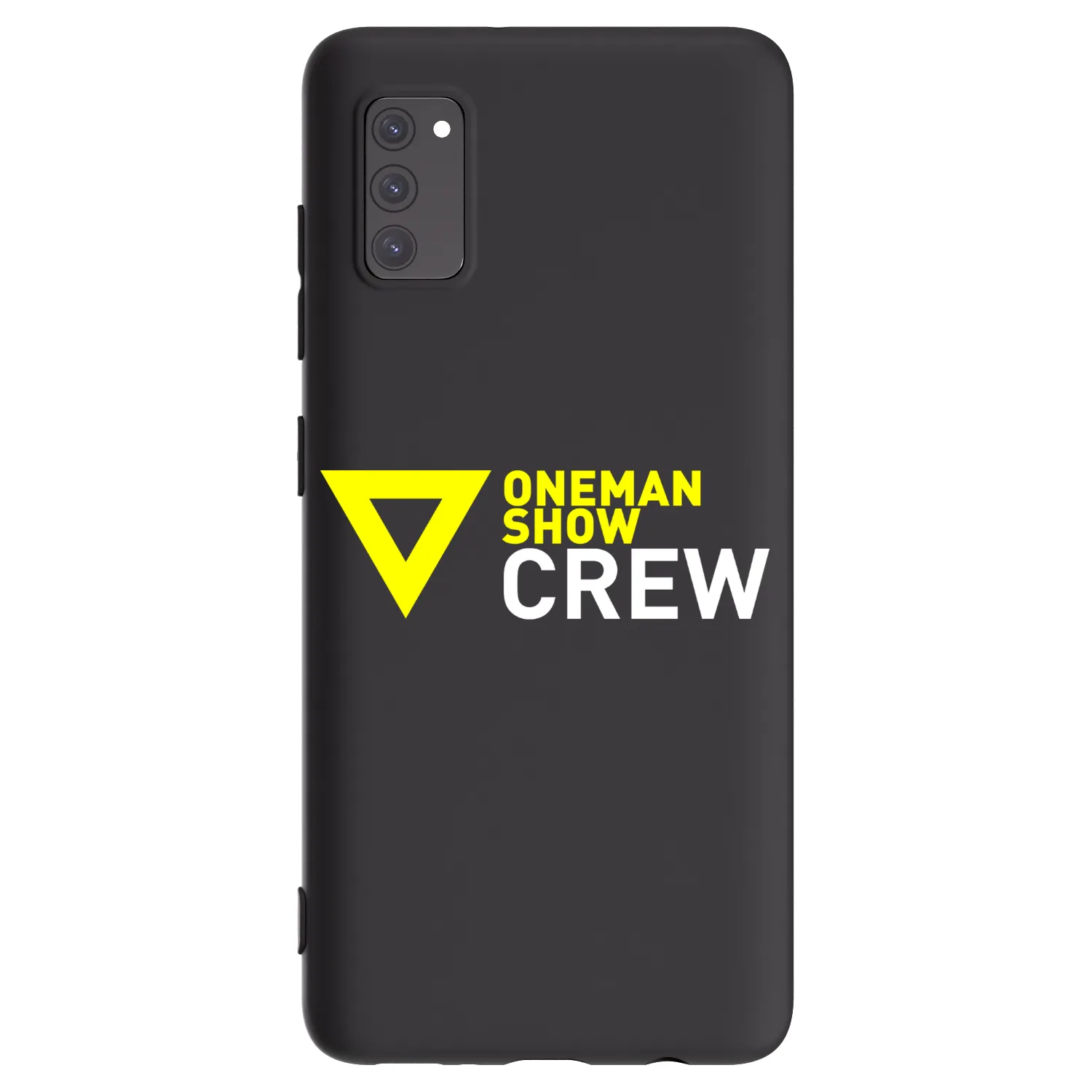 Picasee silikonový černý obal pro Samsung Galaxy A41 A415F - ONEMANSHOW CREW