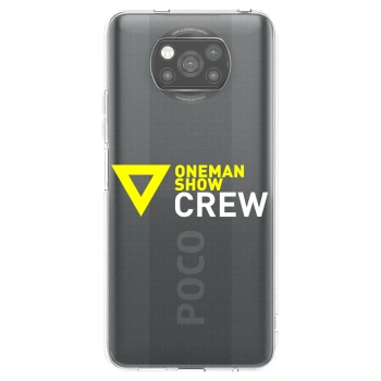 Picasee silikonový černý obal pro Xiaomi Poco X3 - ONEMANSHOW CREW