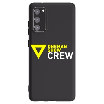 Picasee silikonový černý obal pro Samsung Galaxy S20 FE - ONEMANSHOW CREW