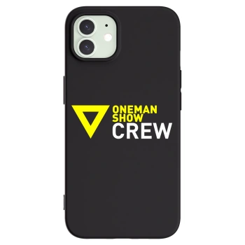 Picasee silikonový černý obal pro Apple iPhone 12 - ONEMANSHOW CREW