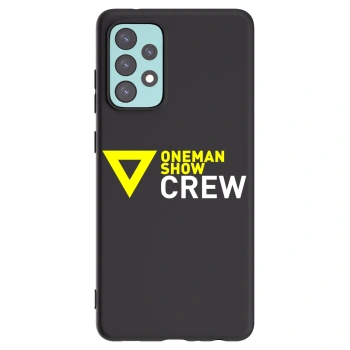Picasee silikonový černý obal pro Samsung Galaxy A72 A725F - ONEMANSHOW CREW