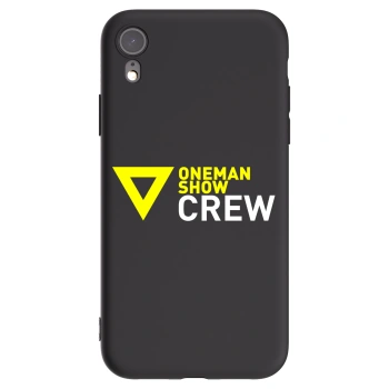 Picasee silikonový černý obal pro Apple iPhone XR - ONEMANSHOW CREW