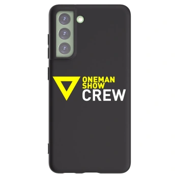 Picasee silikonový černý obal pro Samsung Galaxy S21 FE 5G - ONEMANSHOW CREW