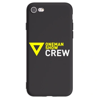 Picasee silikonový černý obal pro Apple iPhone SE 2022 - ONEMANSHOW CREW