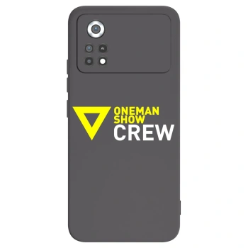 Picasee silikonový černý obal pro Xiaomi Poco X4 Pro 5G - ONEMANSHOW CREW