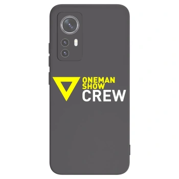 Picasee silikonový černý obal pro Xiaomi 12 - ONEMANSHOW CREW