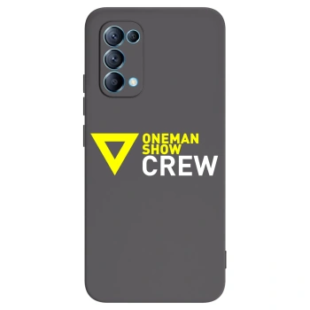 Picasee silikonový černý obal pro OPPO Reno 5 5G - ONEMANSHOW CREW