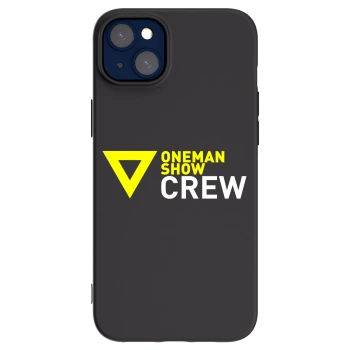 Picasee silikonový černý obal pro Apple iPhone 14 Plus - ONEMANSHOW CREW