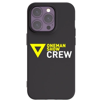 Picasee silikonový černý obal pro Apple iPhone 14 Pro - ONEMANSHOW CREW
