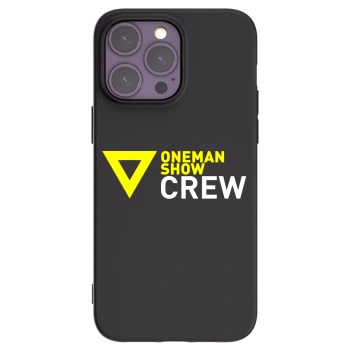 Picasee silikonový černý obal pro Apple iPhone 14 Pro Max - ONEMANSHOW CREW