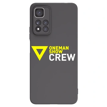 Picasee silikonový černý obal pro Xiaomi Redmi Note 11 Pro+ 5G - ONEMANSHOW CREW