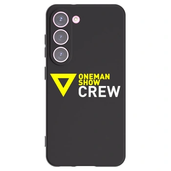 Picasee silikonový černý obal pro Samsung Galaxy S23 5G - ONEMANSHOW CREW