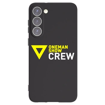 Picasee silikonový černý obal pro Samsung Galaxy S23+ 5G - ONEMANSHOW CREW