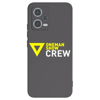 Picasee silikonový černý obal pro Xiaomi Redmi Note 12 5G - ONEMANSHOW CREW