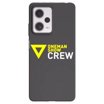 Picasee silikonový černý obal pro Xiaomi Redmi Note 12 Pro+ 5G - ONEMANSHOW CREW