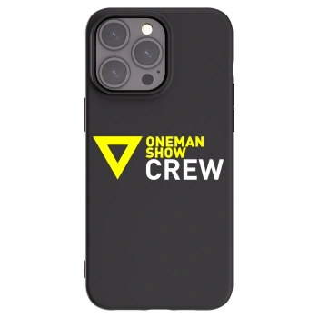 Picasee silikonový černý obal pro Apple iPhone 15 Pro Max - ONEMANSHOW CREW