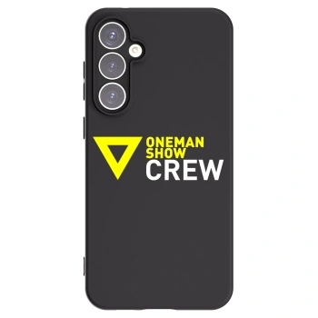 Picasee silikonový černý obal pro Samsung Galaxy S23 FE S711B - ONEMANSHOW CREW