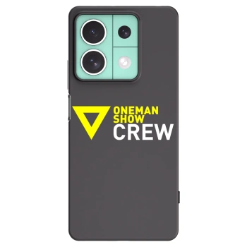 Picasee silikonový černý obal pro Xiaomi Redmi Note 13 5G - ONEMANSHOW CREW