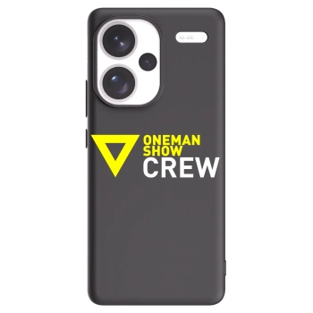 Picasee silikonový černý obal pro Xiaomi Redmi Note 13 Pro+ 5G - ONEMANSHOW CREW