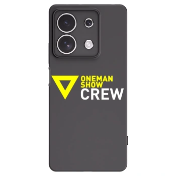 Picasee silikonový černý obal pro Xiaomi Redmi Note 13 4G - ONEMANSHOW CREW