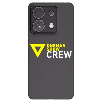 Picasee silikonový černý obal pro Xiaomi Redmi Note 13 Pro 4G - ONEMANSHOW CREW