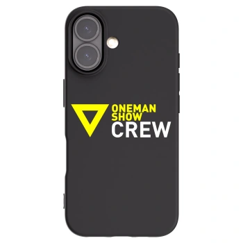 Picasee silikonový černý obal pro Apple iPhone 16 - ONEMANSHOW CREW