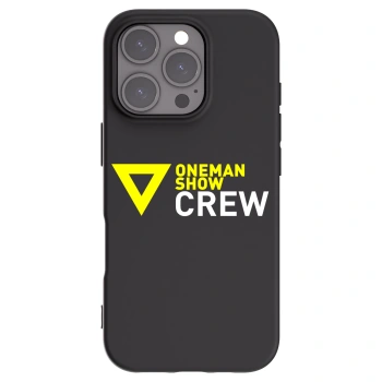 Picasee silikonový černý obal pro Apple iPhone 16 Pro - ONEMANSHOW CREW