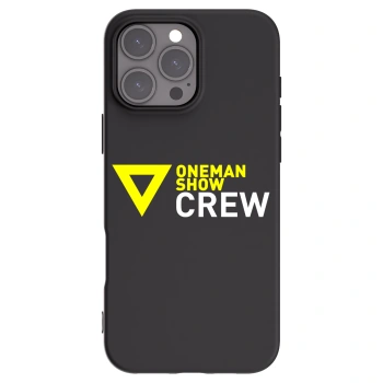 Picasee silikonový černý obal pro Apple iPhone 16 Pro Max - ONEMANSHOW CREW