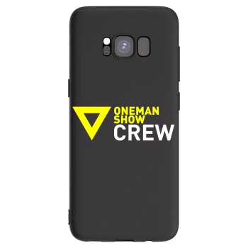 Picasee silikonový černý obal pro Samsung Galaxy S8 G950F - ONEMANSHOW CREW