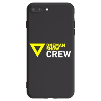 Picasee silikonový černý obal pro Apple iPhone 8 Plus - ONEMANSHOW CREW