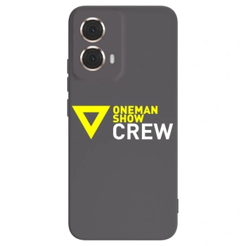 Picasee silikonový černý obal pro Motorola Moto G85 - ONEMANSHOW CREW