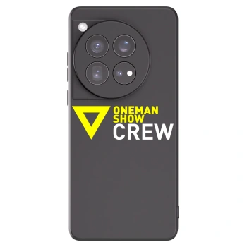 Picasee silikonový černý obal pro OnePlus 12 5G - ONEMANSHOW CREW