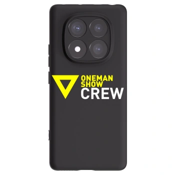 Picasee silikonový černý obal pro Xiaomi Redmi Note 14 Pro 5G - ONEMANSHOW CREW
