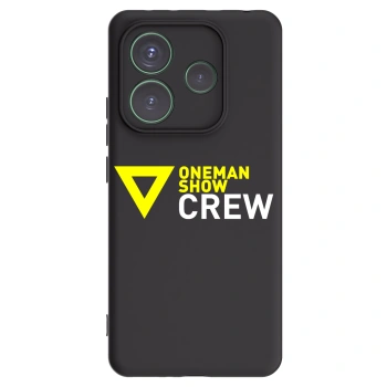 Picasee silikonový černý obal pro Xiaomi Redmi Note 14 5G - ONEMANSHOW CREW